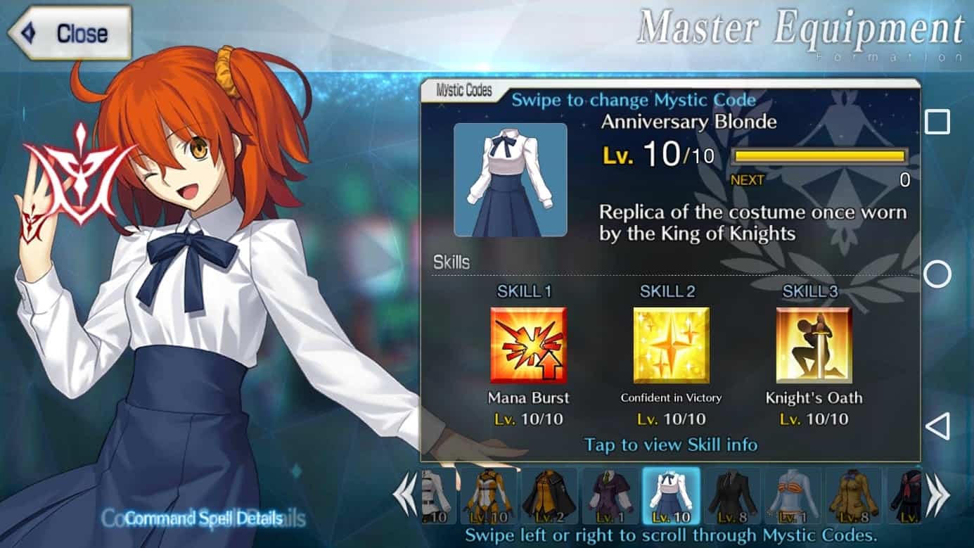 Fate/Grand Order: Best Mystic Codes - The Digital Crowns