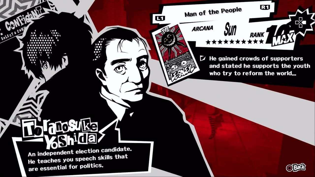 Persona 5 Royal Confidant Guide - Sun, Toranosuke Yoshida - The Digital ...