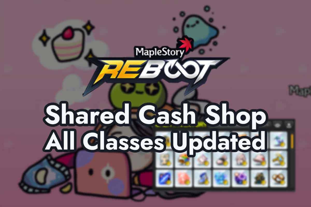 MapleStory Shared Cash Shop All Classes Updated